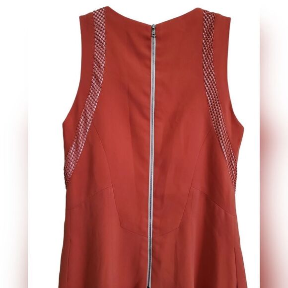 Rag & Bone Orange Sleeveless Dress Sz 6 - Picture 8 of 13